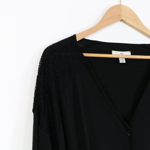 *Halston Black V Neck Jumpsuit - Picture 5 of 13